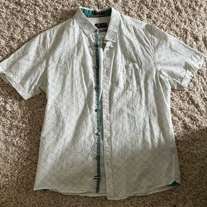 Mens summer short sleeve button down shirt